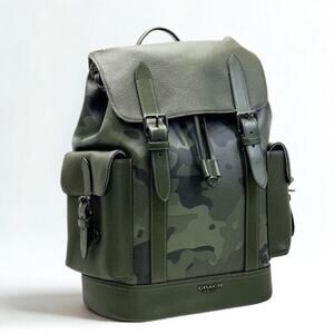 Coach Hudson Backpack C9968 Camo Print Leather NWT Rare MSRP $698